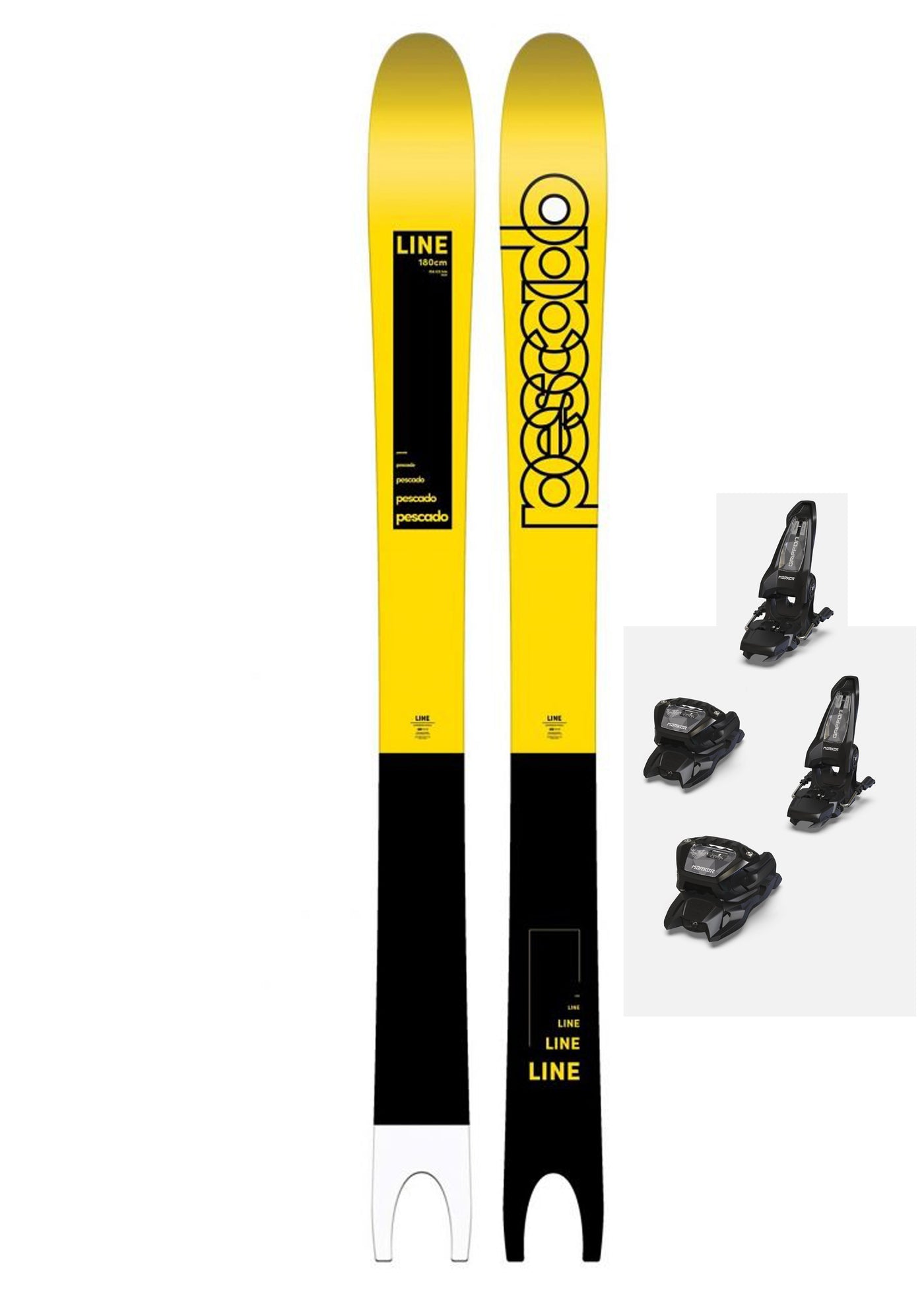 LINE Skis PESCADO , Includes Marker Griffin 13 Bindings