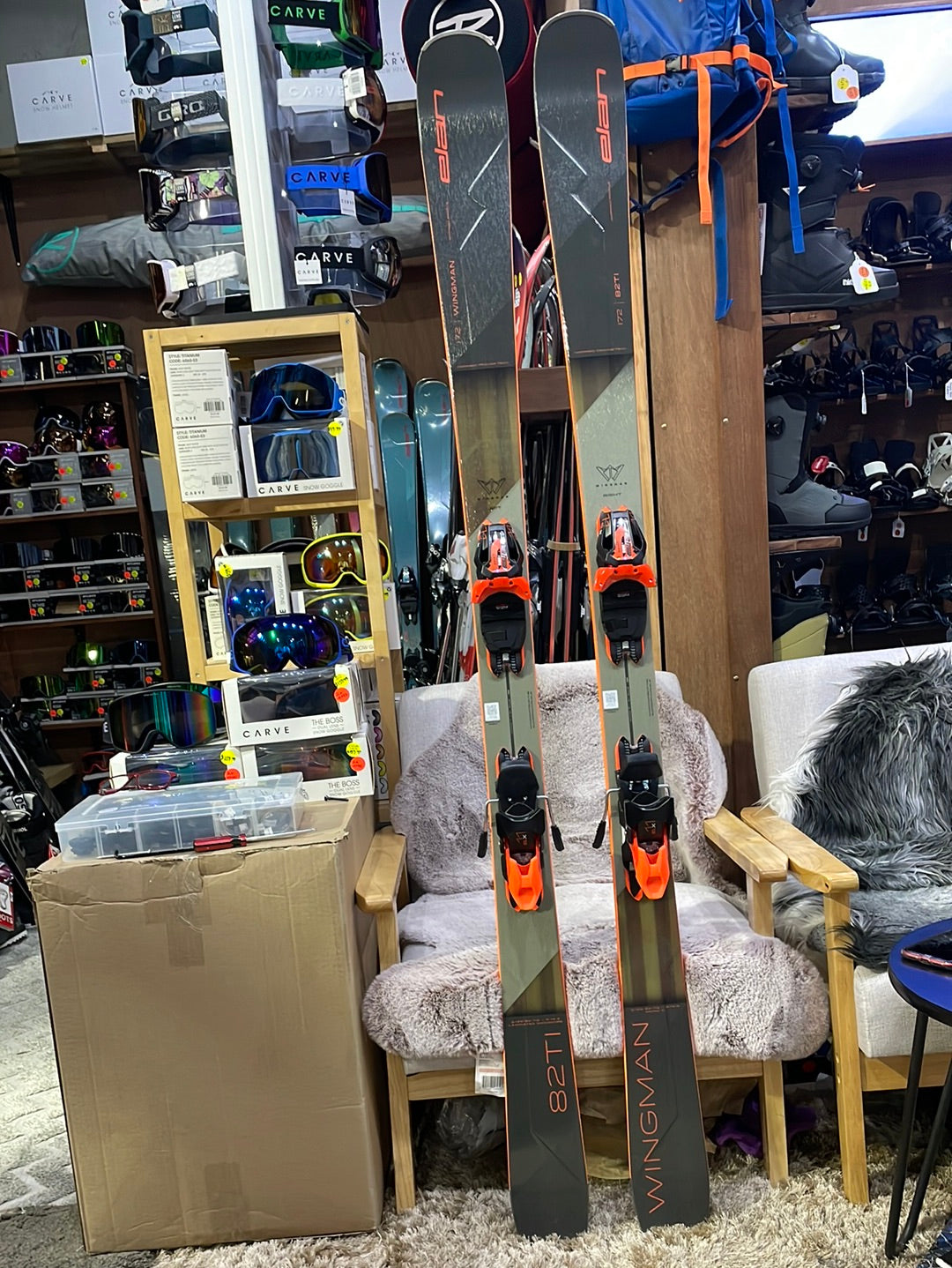 SKIS ELAN WINGMAN 82 TI PS Skis / Includes ELX 11.0 Bindings 2024