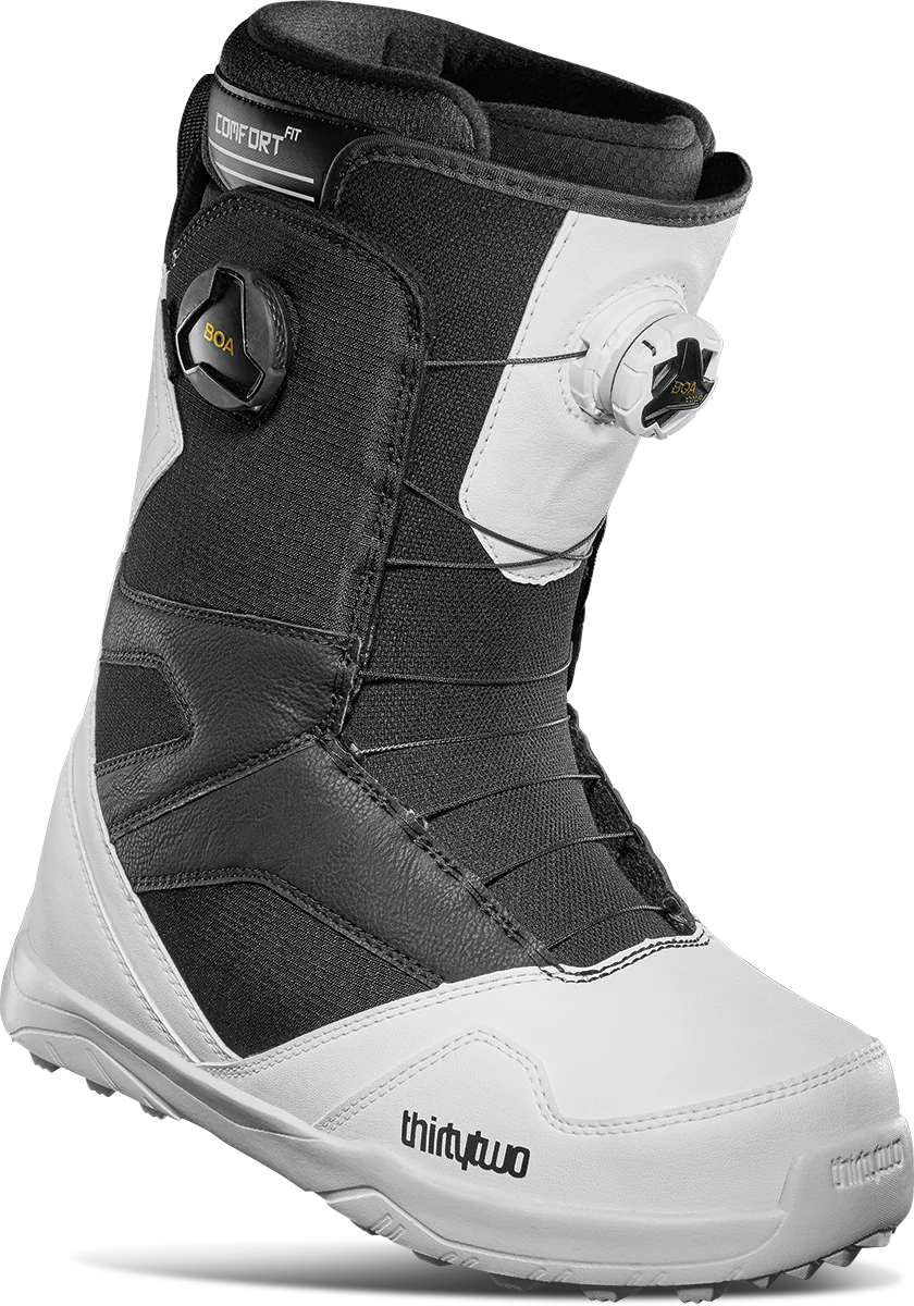 Snowboard Boots THIRTYTWO STW Double Boa, Black White, 2024