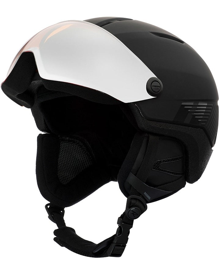 Snow Helmet ROSSIGNOL FIT VISOR IMPACTS HELMET- Black