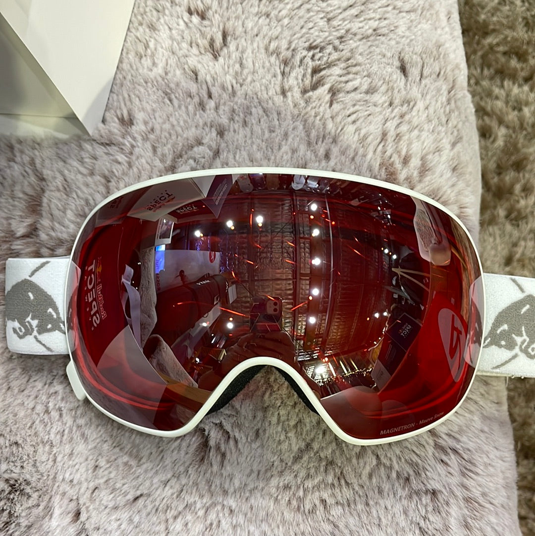 Snow RED BULL Goggles MAGNETRON -020 White / Mauve Red (2 x lense)