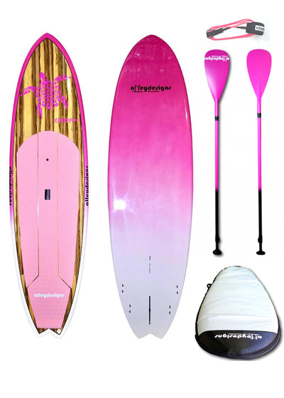 SUP PINK PACKAGE $1299 -10' Timber Performance Pink Turtle SUP + Pink Paddle & Leg Rope + Board Bag