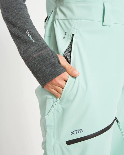 XTM Snow Bib & Brace Lithium II Ladies Ski Snow Pant -Mint