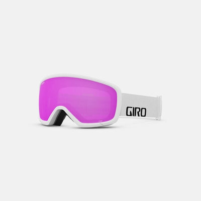 Snow Goggles STOMP GIRO Kids - White Wordmark / Amber Pink