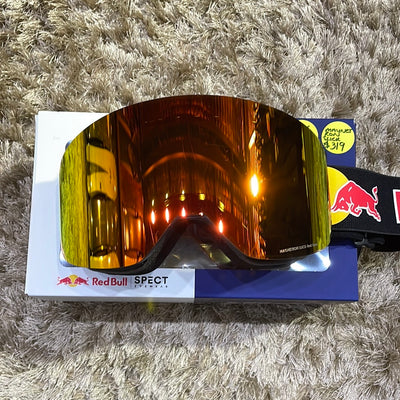 Snow RED BULL Goggles MAGNETRON SLICK -009 Black Red Snow Orange (2 lense)