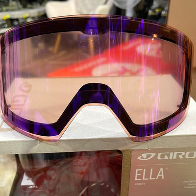 Snow Goggles ELLA GIRO White Limitless / Vivid Pink + Infrared ( 2 x lenses)