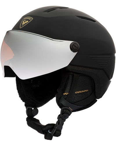Snow Helmet ROSSIGNOL FIT VISOR IMPACTS HELMET- Womens -Black