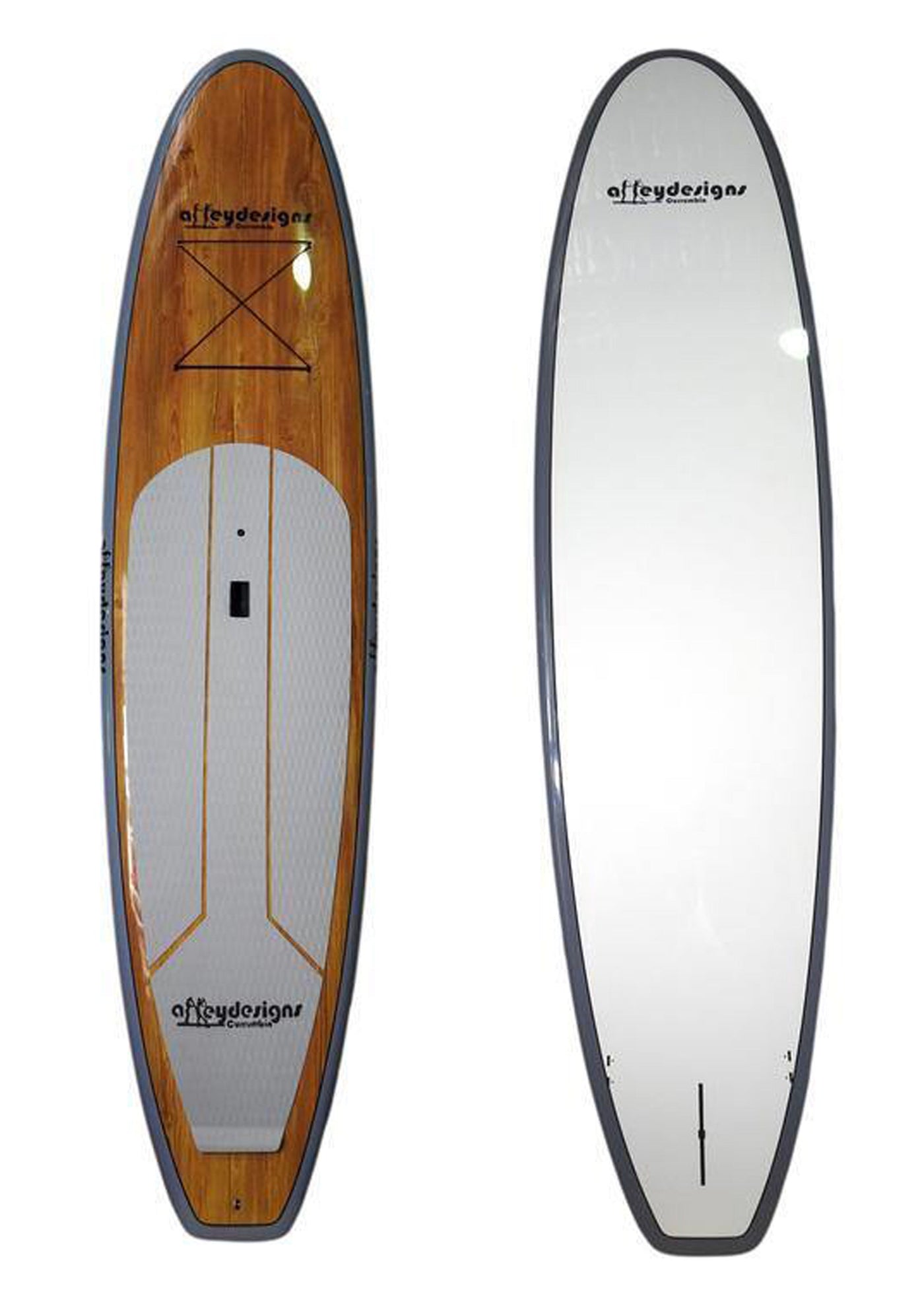 10’6” x 32” Timber Print Silver Alleydesigns Family SUP 200L - Alleydesigns  Pty Ltd                                             ABN: 44165571264