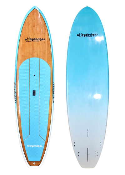 10'6" x 32" Bamboo Performance Teal Rails Alleydesigns SUP 11kg - Alleydesigns  Pty Ltd                                             ABN: 44165571264