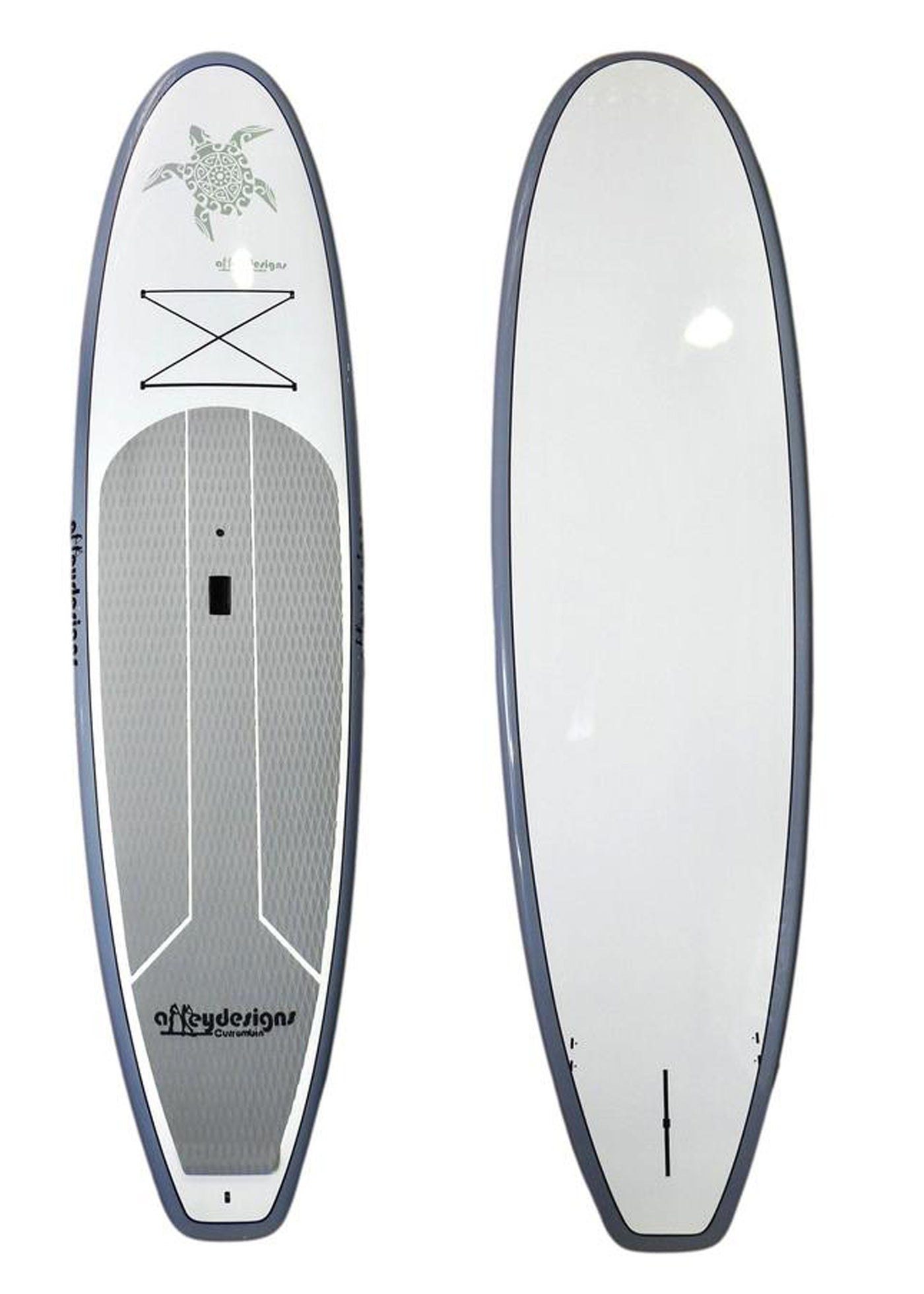 10’6” x 32” Thermo Mould Silver & White ,Turtle  SUP - Alleydesigns  Pty Ltd                                             ABN: 44165571264