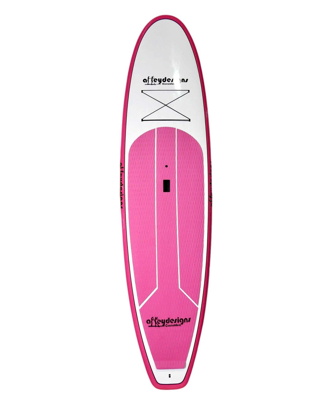 10’6”x 32” Pink And White Thermo Mould Family Alleydesigns SUP - Alleydesigns  Pty Ltd                                             ABN: 44165571264
