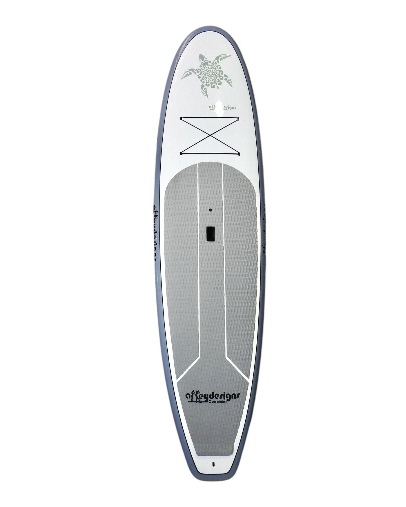 10’6” x 32” Thermo Mould Silver & White ,Turtle  SUP - Alleydesigns  Pty Ltd                                             ABN: 44165571264