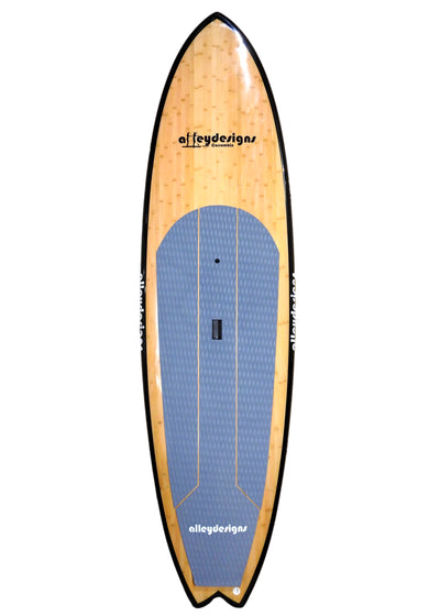 10' x 32" Bamboo Double Sided, 3K Carbon Rail Alleydesigns SUP 9KG - Alleydesigns  Pty Ltd                                             ABN: 44165571264