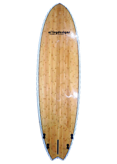 10' x 32" Double Sided Bamboo, Net Carbon Rail Performance SUP - Alleydesigns  Pty Ltd                                             ABN: 44165571264