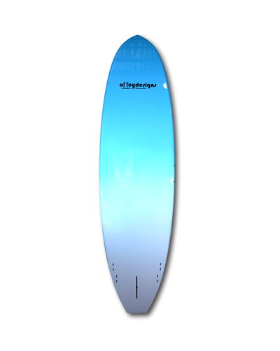 9'6" x 31" Bamboo Deck Teal Fade Performance SUP 8kg - Alleydesigns  Pty Ltd                                             ABN: 44165571264