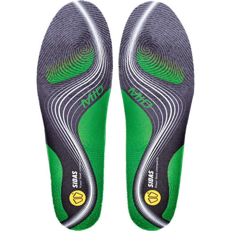 SIDAS Insoles Multisports- MID ARCH Support -Green