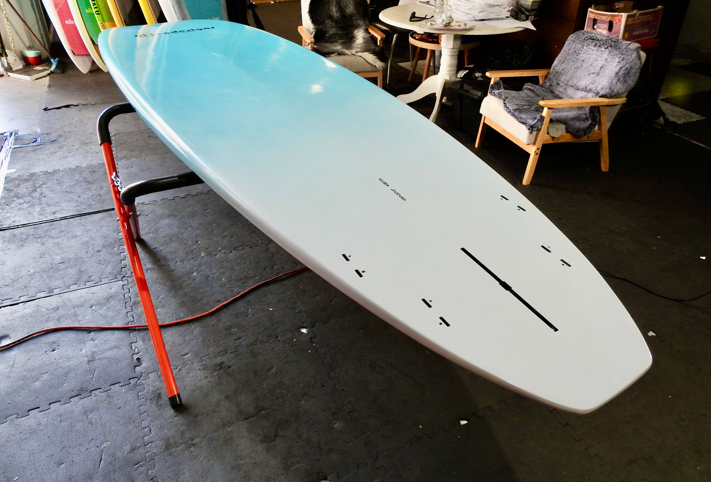 10'6" x 32" Timber & Teal Classic Alleydesigns SUP 11kg - Alleydesigns  Pty Ltd                                             ABN: 44165571264