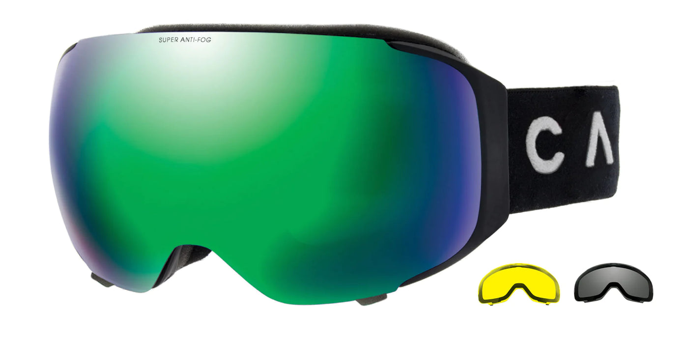 Snow Goggles Carve THE BOSS Black, Green -Med