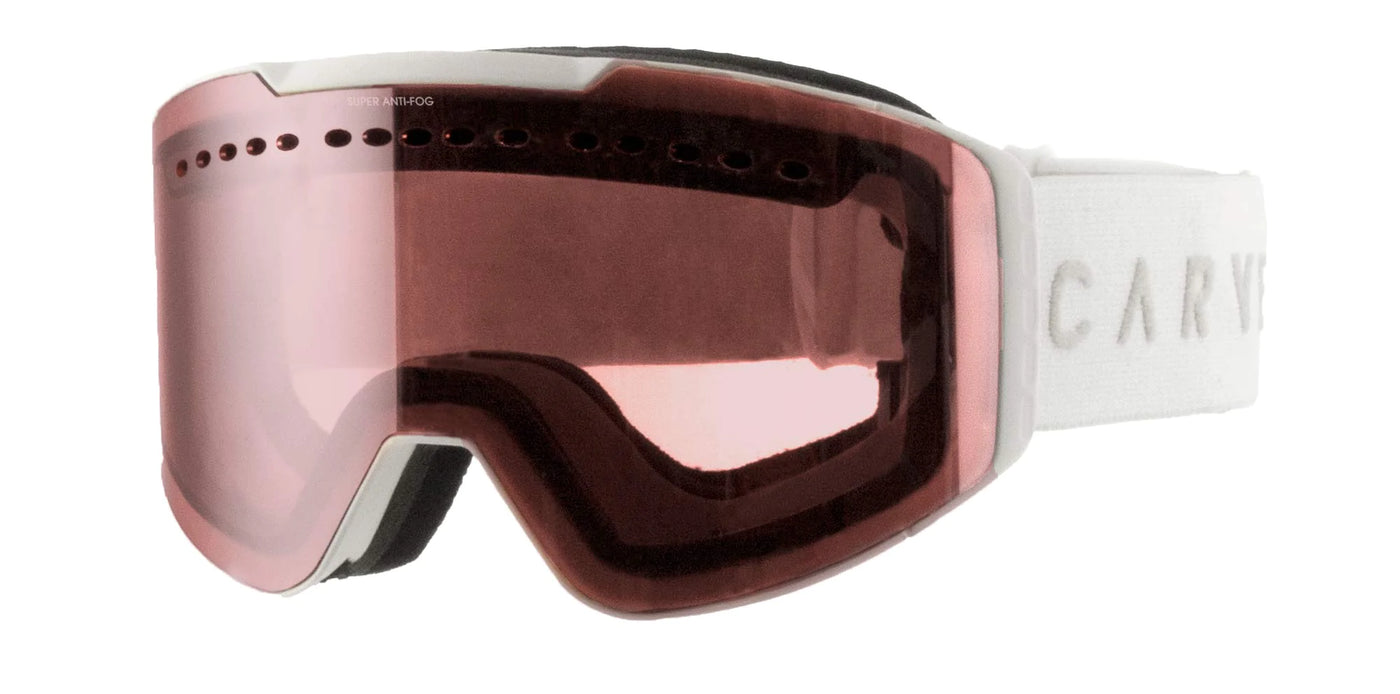 Snow Goggles Carve WHITE OUT White -Med