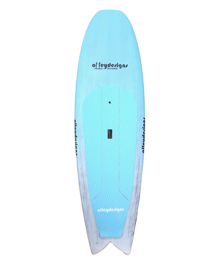 8'10” x 32” Galaxy Bounce Carbon & Blue Alleydesigns SURF SUP - Alleydesigns  Pty Ltd                                             ABN: 44165571264