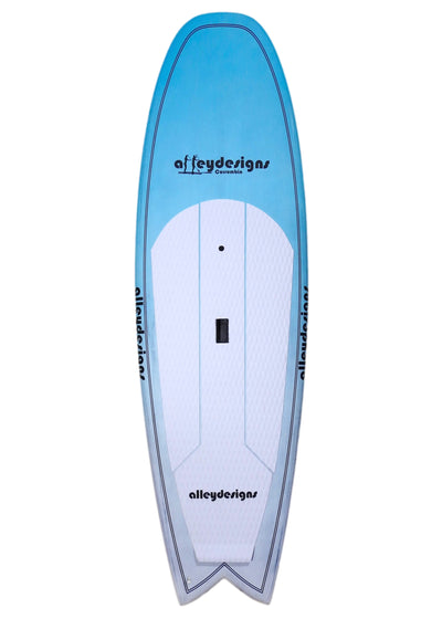 8'2” x 30” x 4.5" Galaxy Bounce Carbon & Blue Alleydesigns SURF SUP - Alleydesigns  Pty Ltd                                             ABN: 44165571264