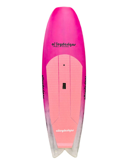 8'2” x 30 x 4.5” Full Carbon & Pink GALAXY BOUNCE Alleydesigns Surf SUP - Alleydesigns  Pty Ltd                                             ABN: 44165571264