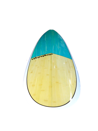 Surfboard 9'6" "The Sunshine Underground" Bamboo Aqua, FREE BAG+LEASH + FINS + WAX WORTH $150 - Alleydesigns  Pty Ltd                                             ABN: 44165571264
