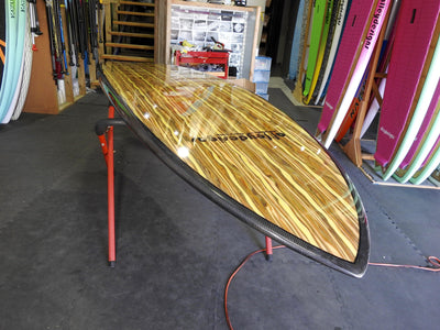 10' x 32" Timber Double Sided, Carbon Rail Alleydesigns SUP 9KG - Alleydesigns  Pty Ltd                                             ABN: 44165571264