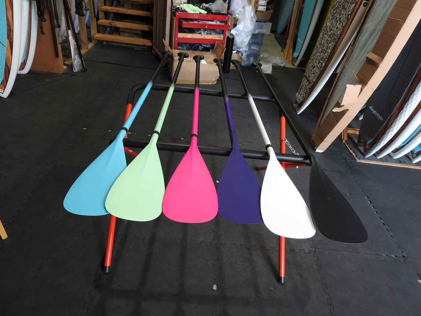 SUP Paddle Teal & Black Adjustable Alleydesigns Paddle - Alleydesigns  Pty Ltd                                             ABN: 44165571264