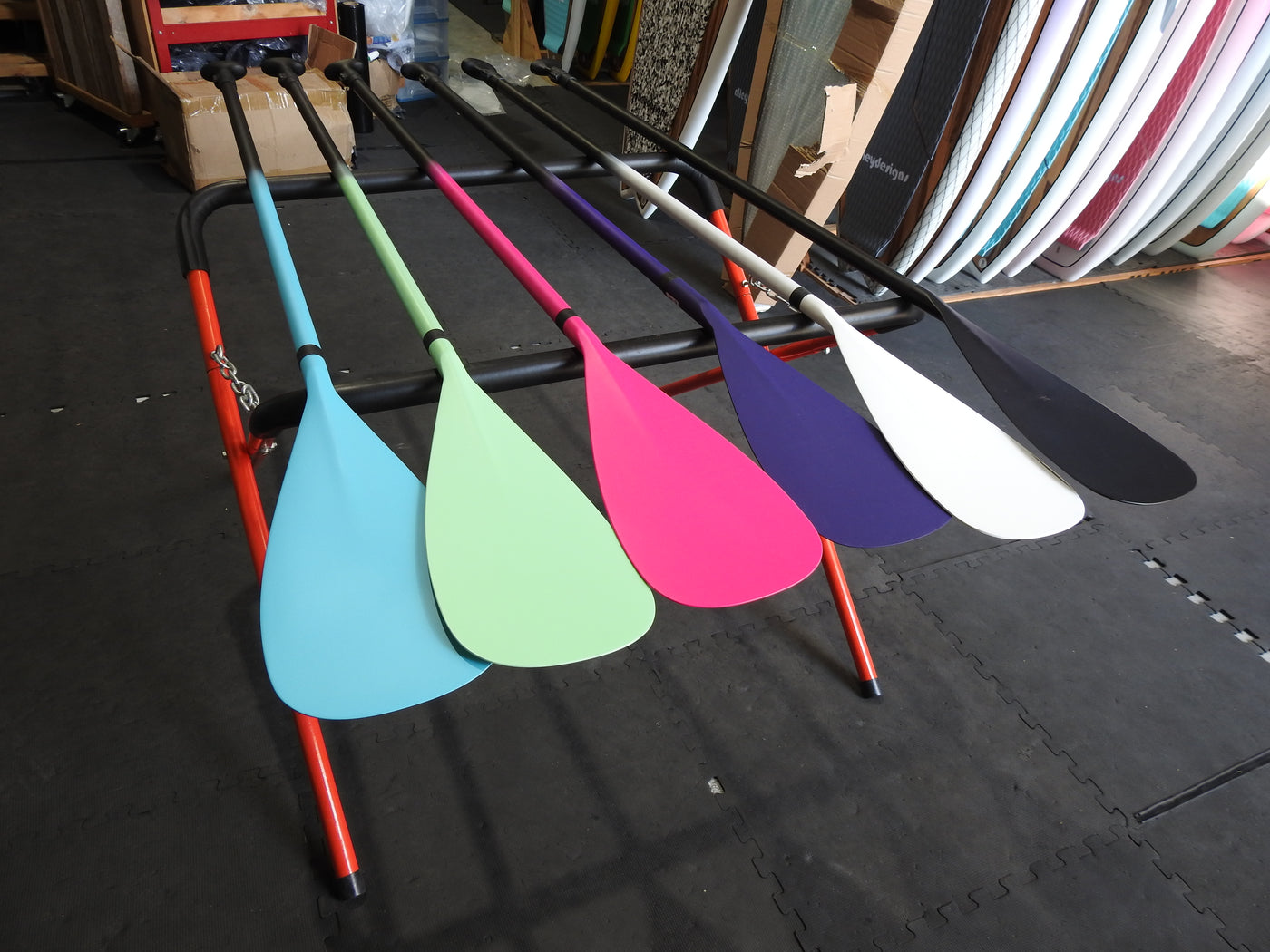 SUP Paddle Teal & Black Adjustable Alleydesigns Paddle - Alleydesigns  Pty Ltd                                             ABN: 44165571264