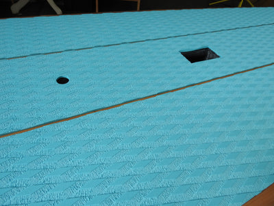 10' x 32" Bamboo Performance Teal Fade Alleydesigns SUP 9KG - Alleydesigns  Pty Ltd                                             ABN: 44165571264