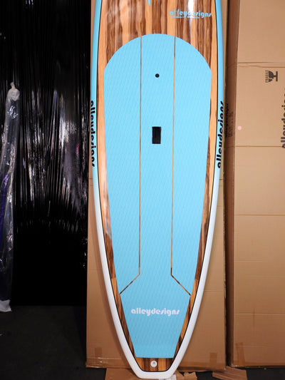 10' x 32" Timber Classic Teal Turtle  Alleydesigns SUP 9KG - Alleydesigns  Pty Ltd                                             ABN: 44165571264