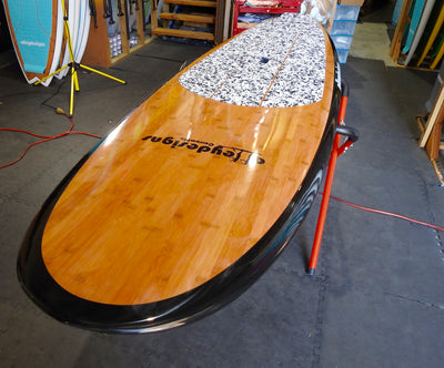 10'6" x 32" Bamboo Classic & Black Alleydesigns SUP 11kg - Alleydesigns  Pty Ltd                                             ABN: 44165571264
