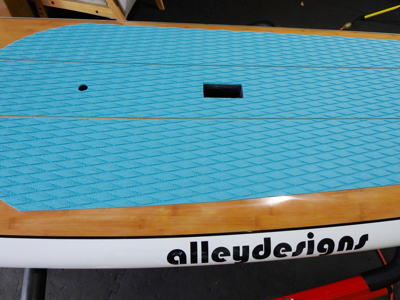 9'2" x 32" x 5" Bamboo White Galaxy Bounce Surf SUP - Alleydesigns  Pty Ltd                                             ABN: 44165571264