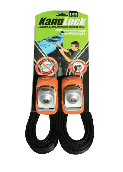 SUP LOCKABLE STRAPS Kanulock 3.3m Lockable tie down straps - Orange - Alleydesigns  Pty Ltd                                             ABN: 44165571264