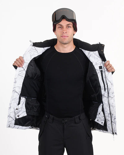 XTM Snow Jacket Miles II Men's - White Marble – Alleydesigns Pty Ltd ABN:  44165571264
