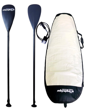 $400 SUP ADJUSTABLE PADDLE FULL CARBON PADDLE & BOARD BAG  & LEG ROPE PACKAGE - Alleydesigns  Pty Ltd                                             ABN: 44165571264