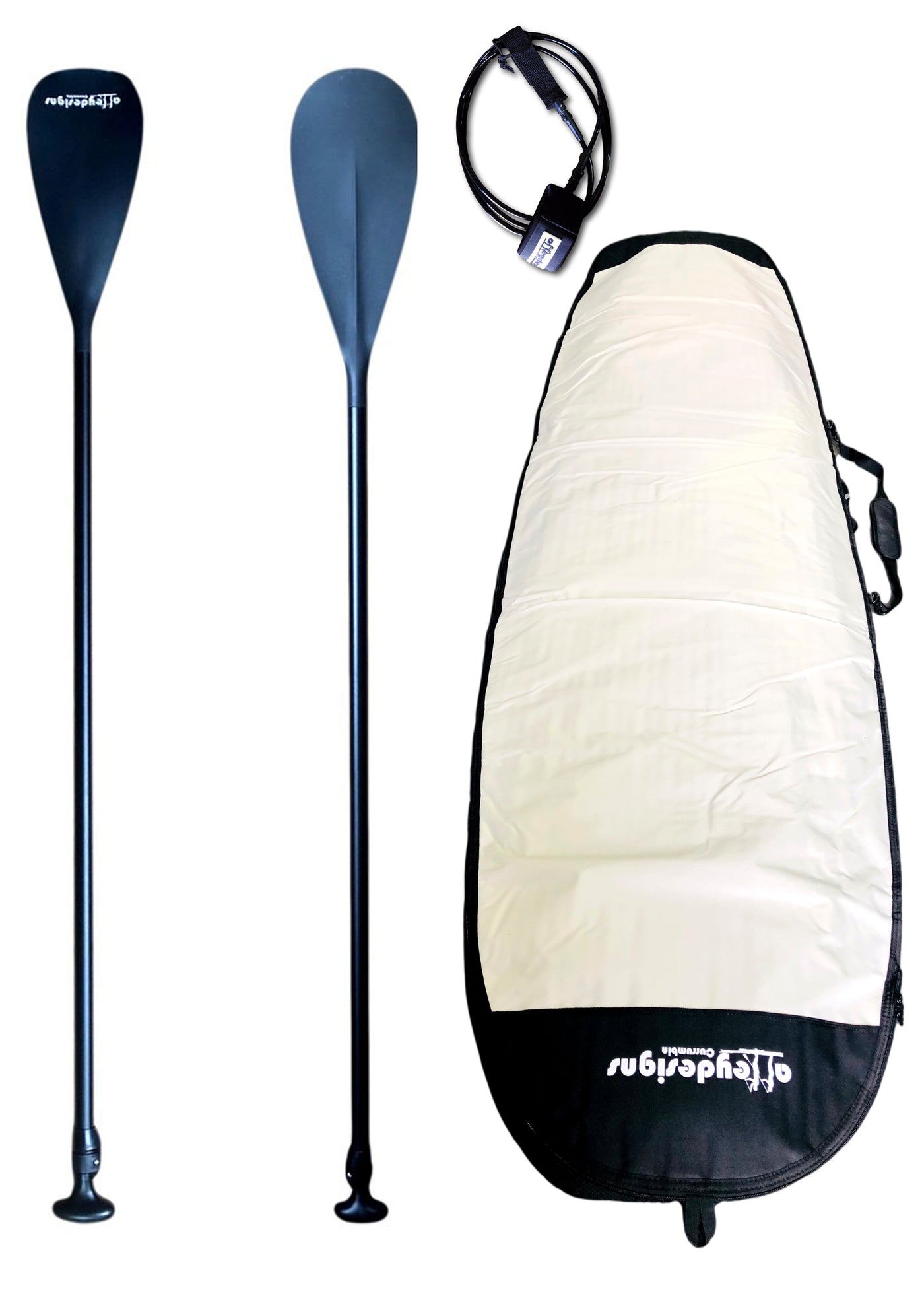 $250 SUP PADDLE ALLOY / PLASTIC ADJUSTABLE PADDLE & BOARD BAG  & LEG ROPE PACKAGE - Alleydesigns  Pty Ltd                                             ABN: 44165571264