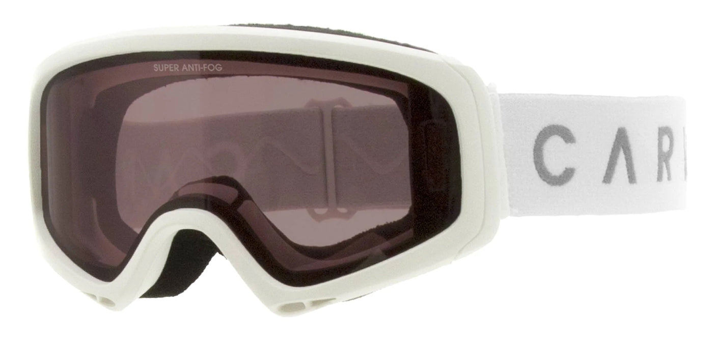 Snow Goggles Carve CLINGON  White w/Rose Lens & Grey Magnetic