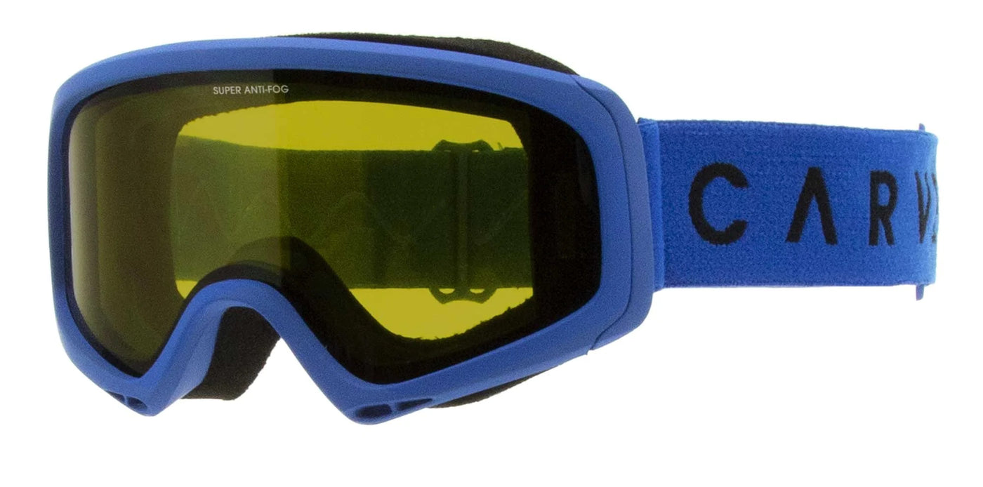 Snow Goggles CARVE CLINGON Blue w/Yellow Lens, Grey Magnetic, Small