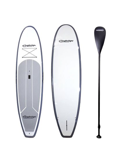 SPECIAL 10’6” x 32” Grey & White Family SUP Free Paddle $699