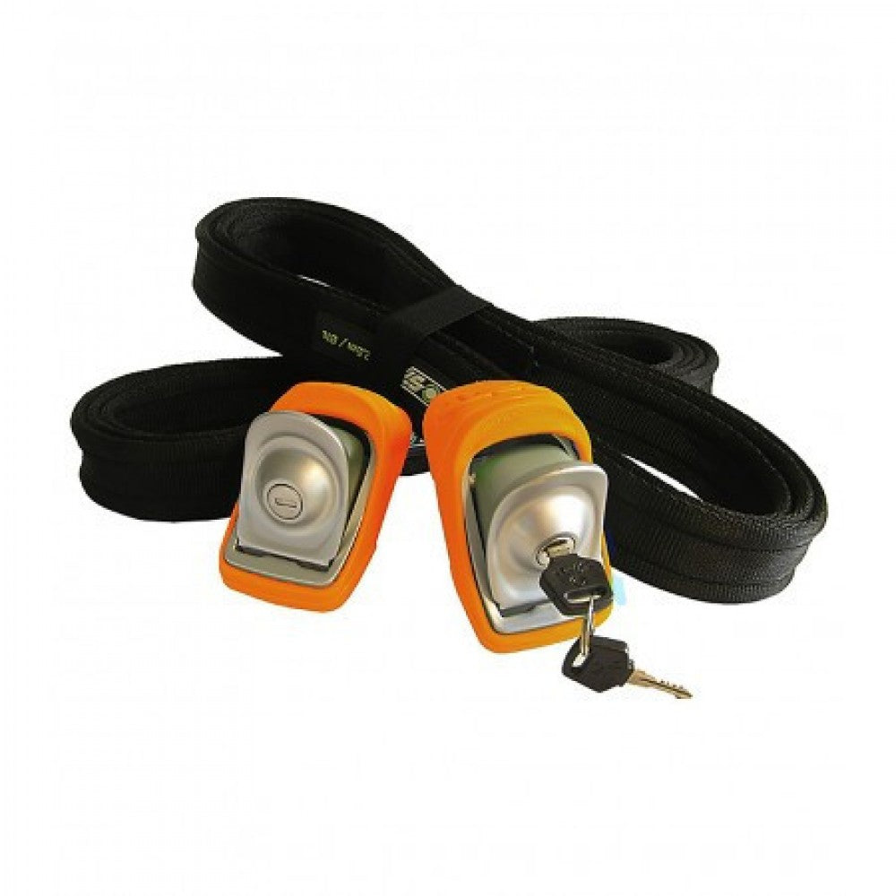 SUP LOCKABLE STRAPS Kanulock 3.3m Lockable tie down straps - Orange - Alleydesigns  Pty Ltd                                             ABN: 44165571264