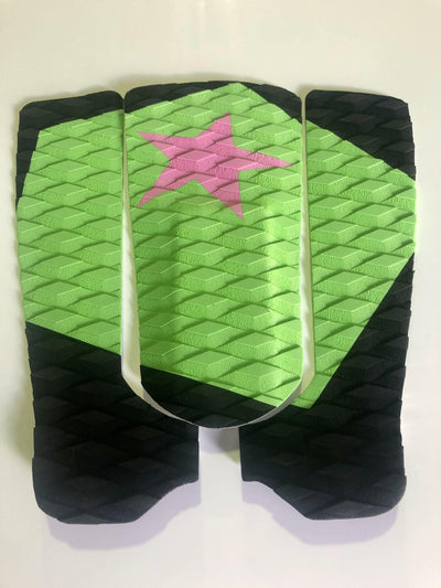 Surfboard Tail Pad Black & Green, Pink Star, Free Shipping - Alleydesigns  Pty Ltd                                             ABN: 44165571264