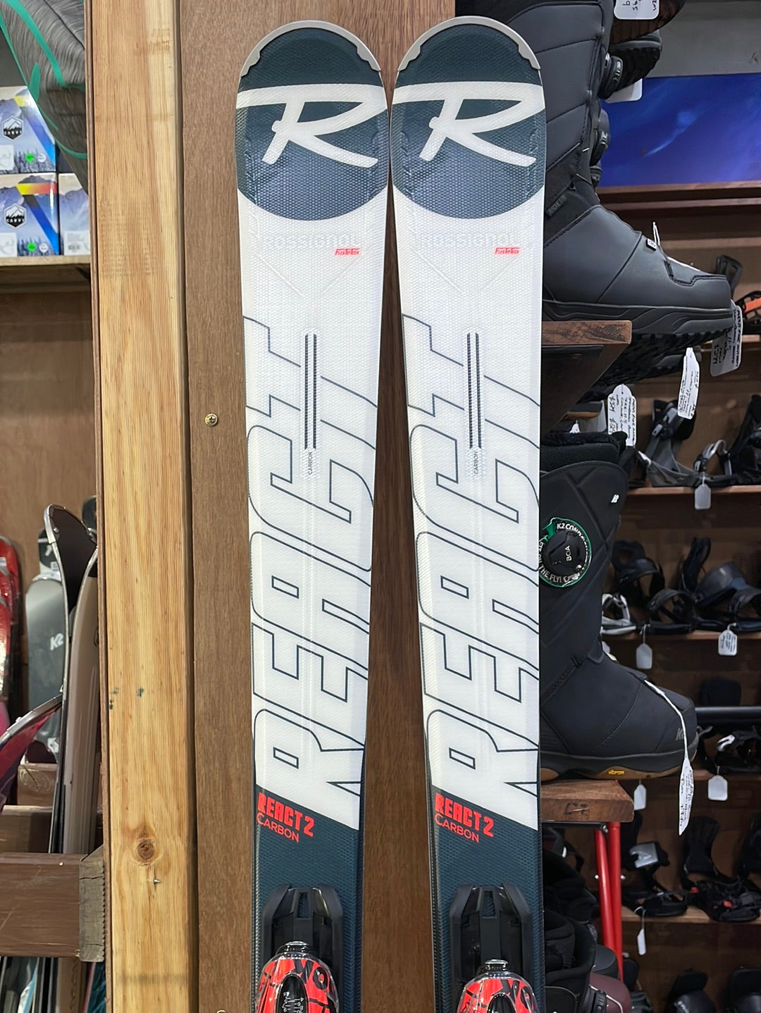 Skis Rossignol On Piste Skis React R2 Carbon 170cm - Bindings