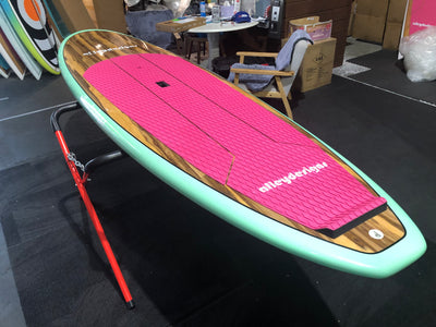 10' x 32” Timber Classic Mint & Pink Classic SUP 9kg - Alleydesigns  Pty Ltd                                             ABN: 44165571264