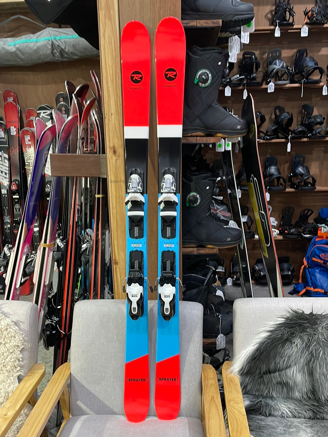 Skis SPRAYER ROSSIGNOL & Bindings - Fun All Mountain Freestyle