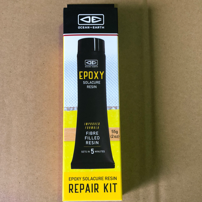 Repair kit- Solacure, resin 2oz 55g,fiberglass cloth & sandpaper for SUP's - Alleydesigns  Pty Ltd                                             ABN: 44165571264