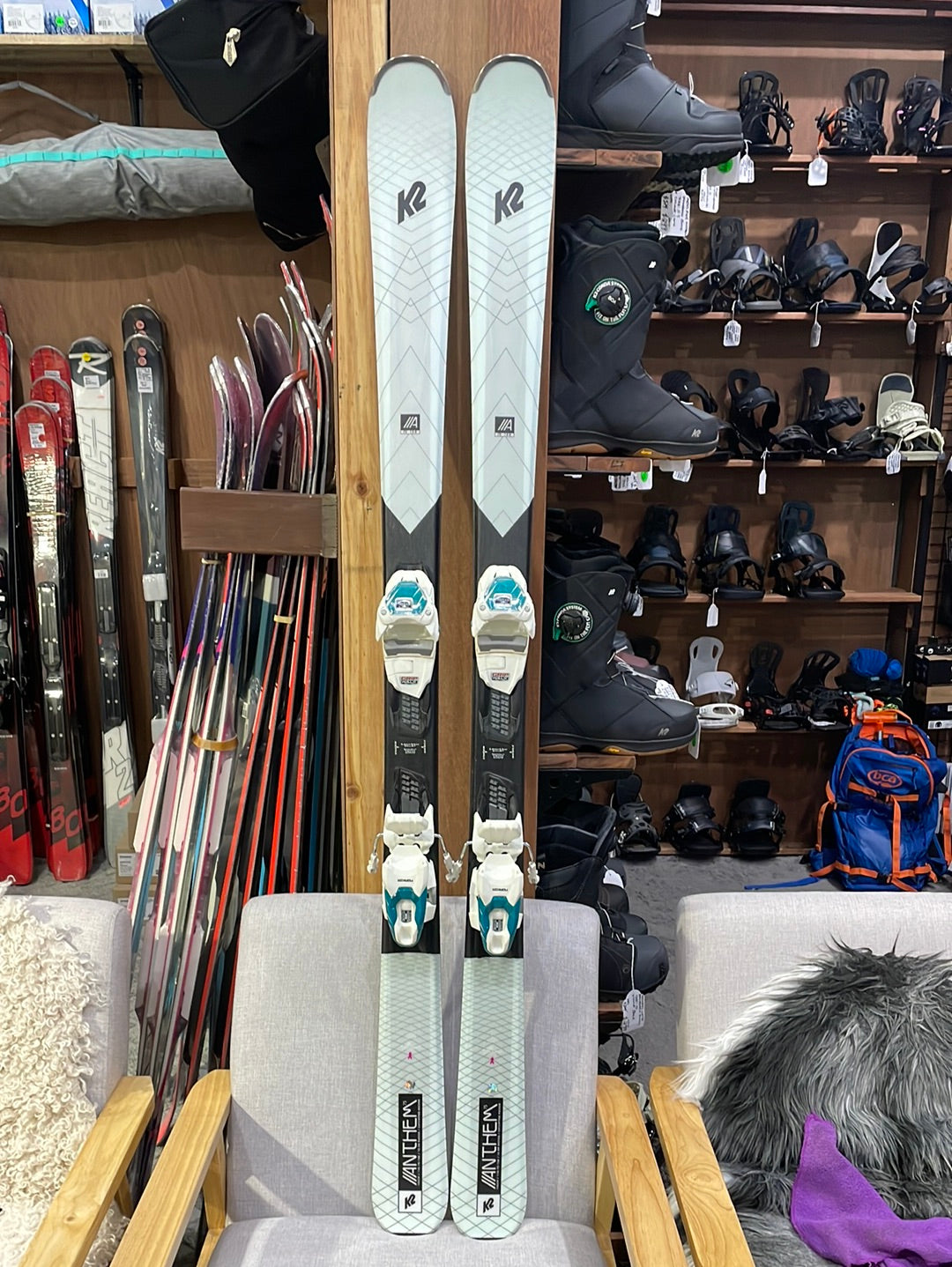 Skis K2 Anthem 75 156cm White Includes Bindings