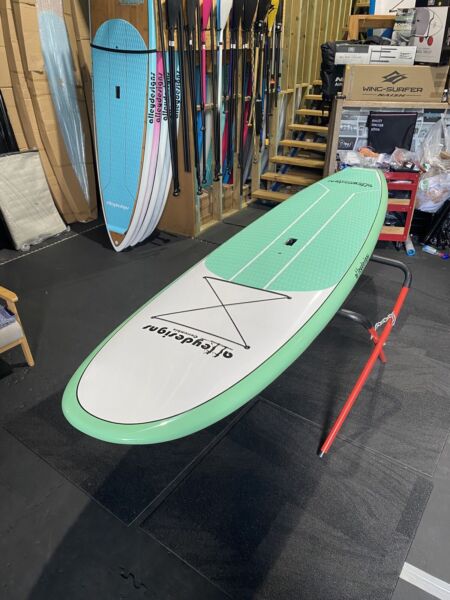 SPECIAL 10’6” x 32” Mint & White Family SUP with Free Paddle $699
