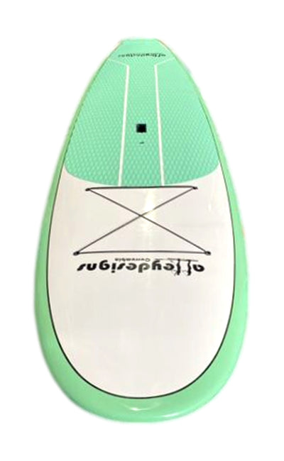 11’6” x 33” Mint & White Stable Alleydesigns Family SUP, 240L